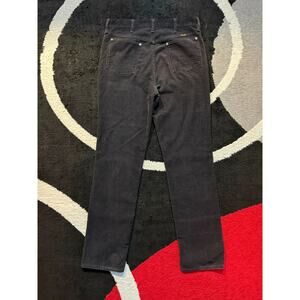 Vintage Wrangler 1970s Black Corduroy Pants Men's 34x34 Regular Fit USA Made